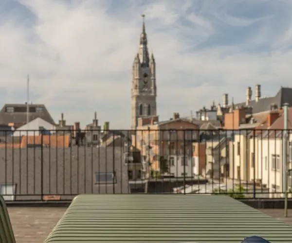 Cosy With Spectacular View From The Rooftop Apartamento Gante