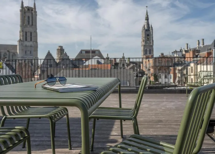 Cosy With Spectacular View From The Rooftop Gante