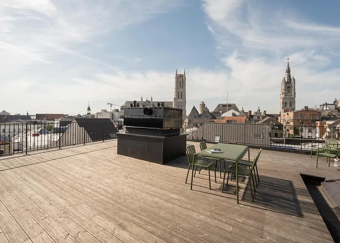 Cosy With Spectacular View From The Rooftop * Gante